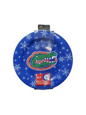 Forever Collectibles Florida Gators Team Mascot Holiday Snowflake Plate Set 4